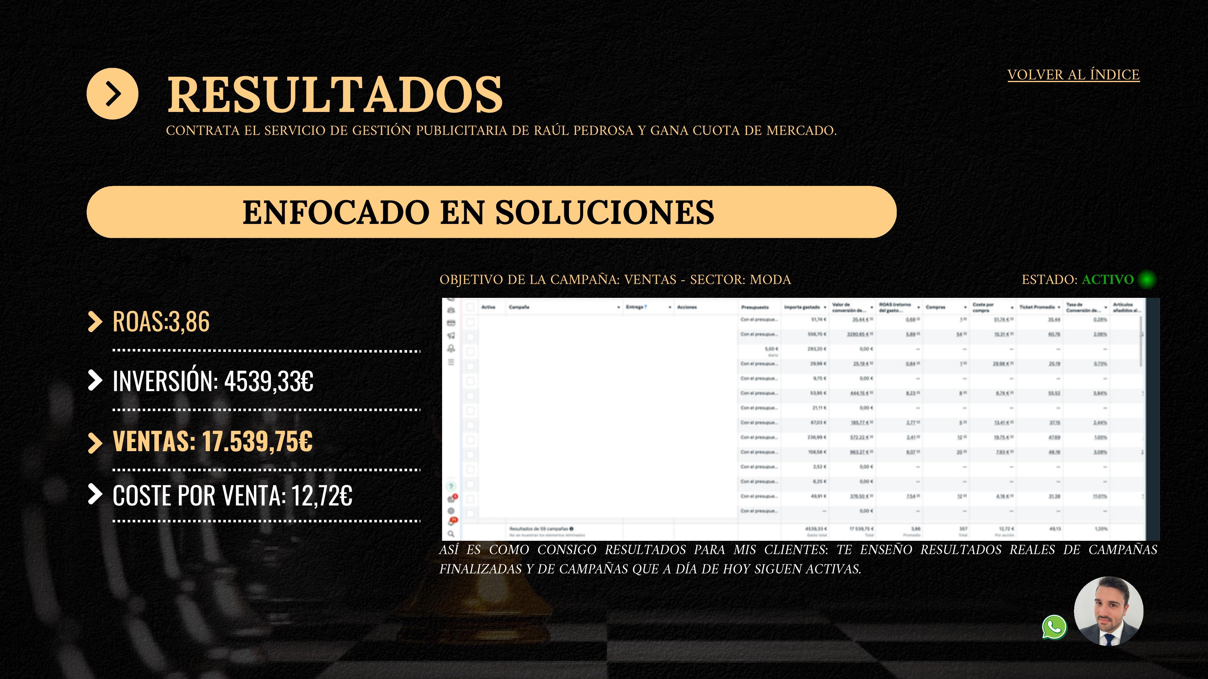 Captura Business Manager — Meta Ads Moda eCommerce · ROAS ×3,86