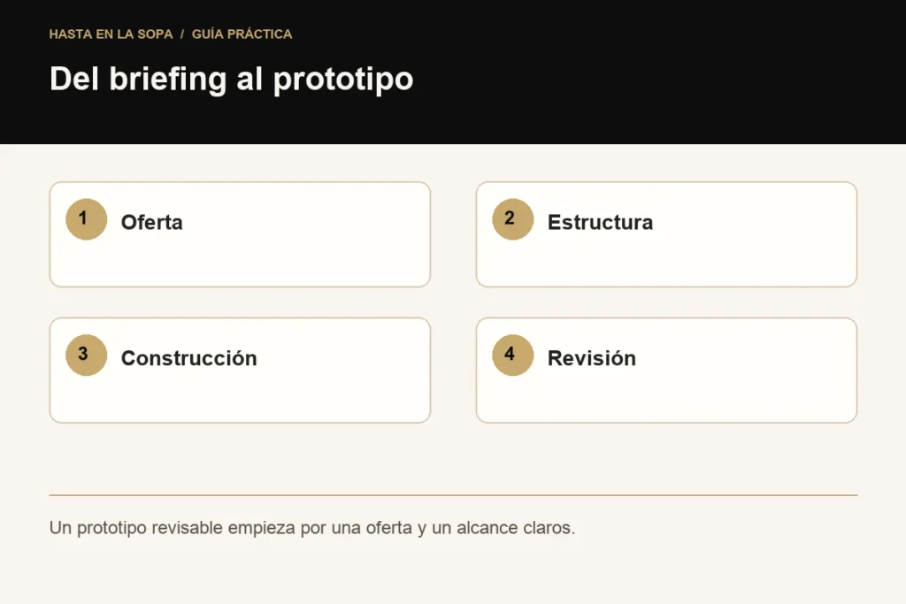 Antigravity para crear una landing: del briefing a la prueba